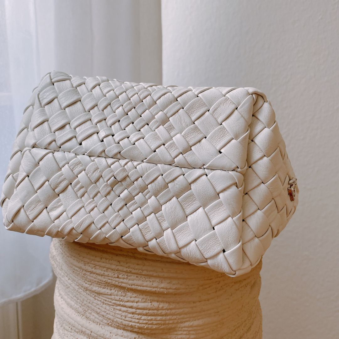 Ghibli 4507 - Calfskin Black Top Handle Bag(color off white) Pre-Order Delivery Time 10 weeks