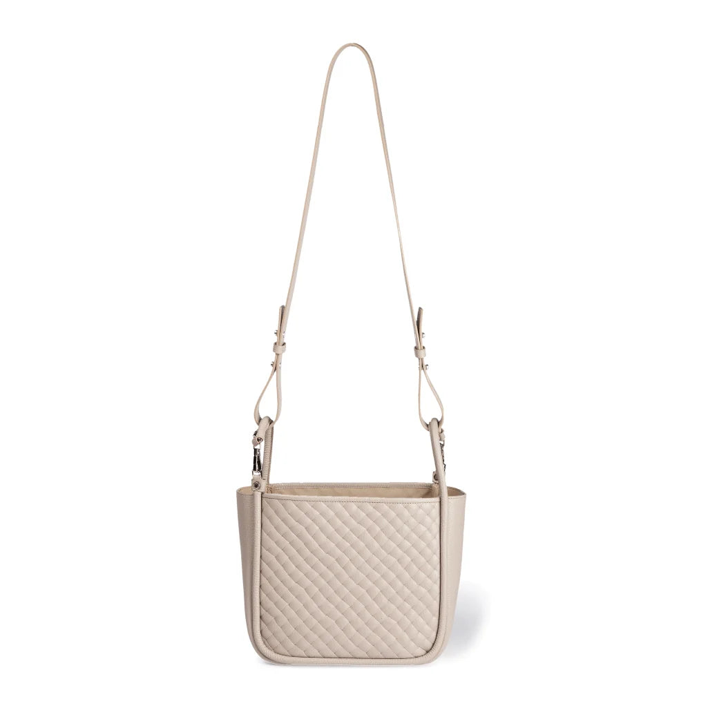 Roberta Gandolfi RGYuma Woven small 3 in 1 convertible leather handbag with detachable shoulder strap