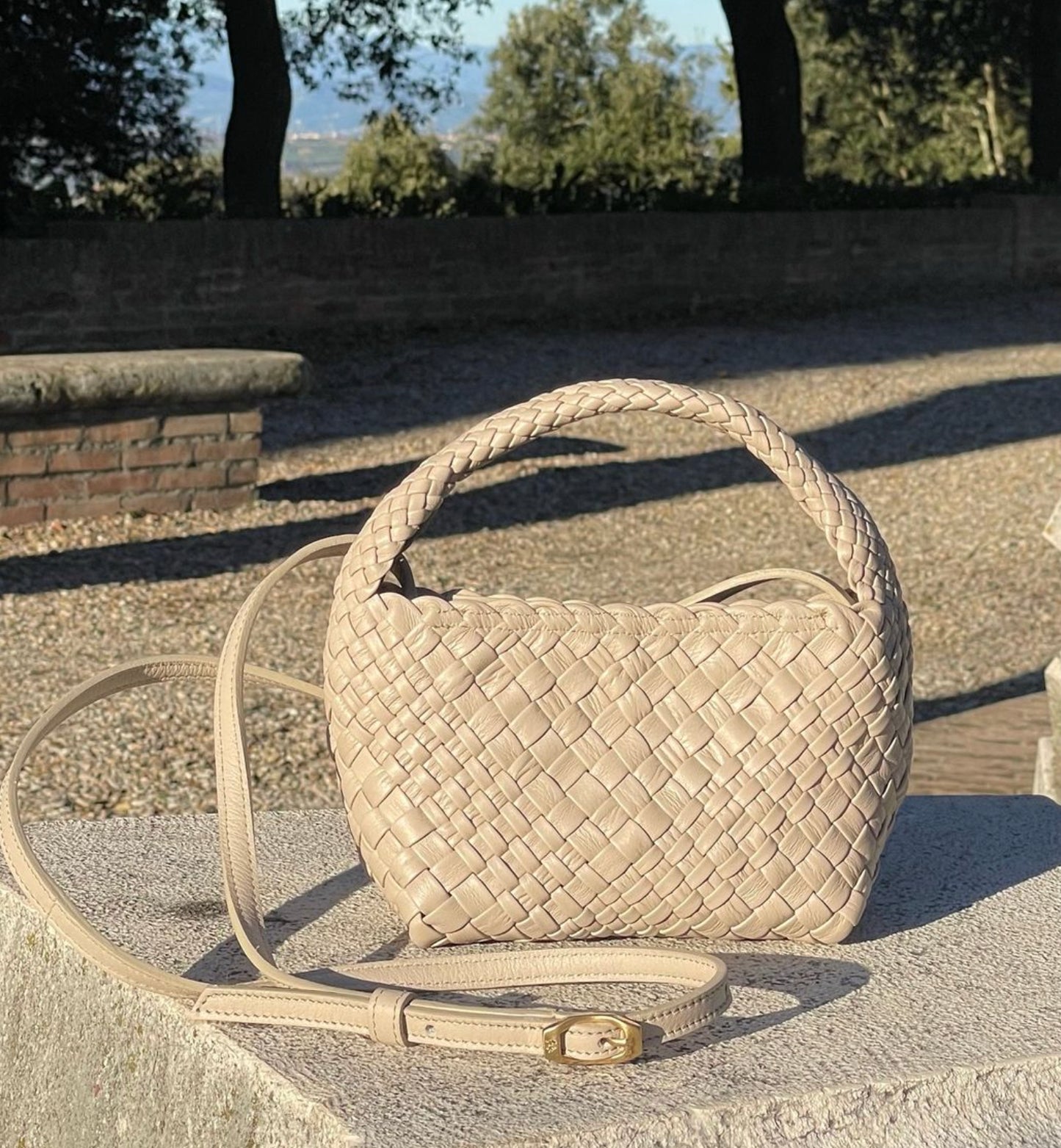 Ghibli 4507 - Calfskin Black Top Handle Bag(color off white) Pre-Order Delivery Time 10 weeks