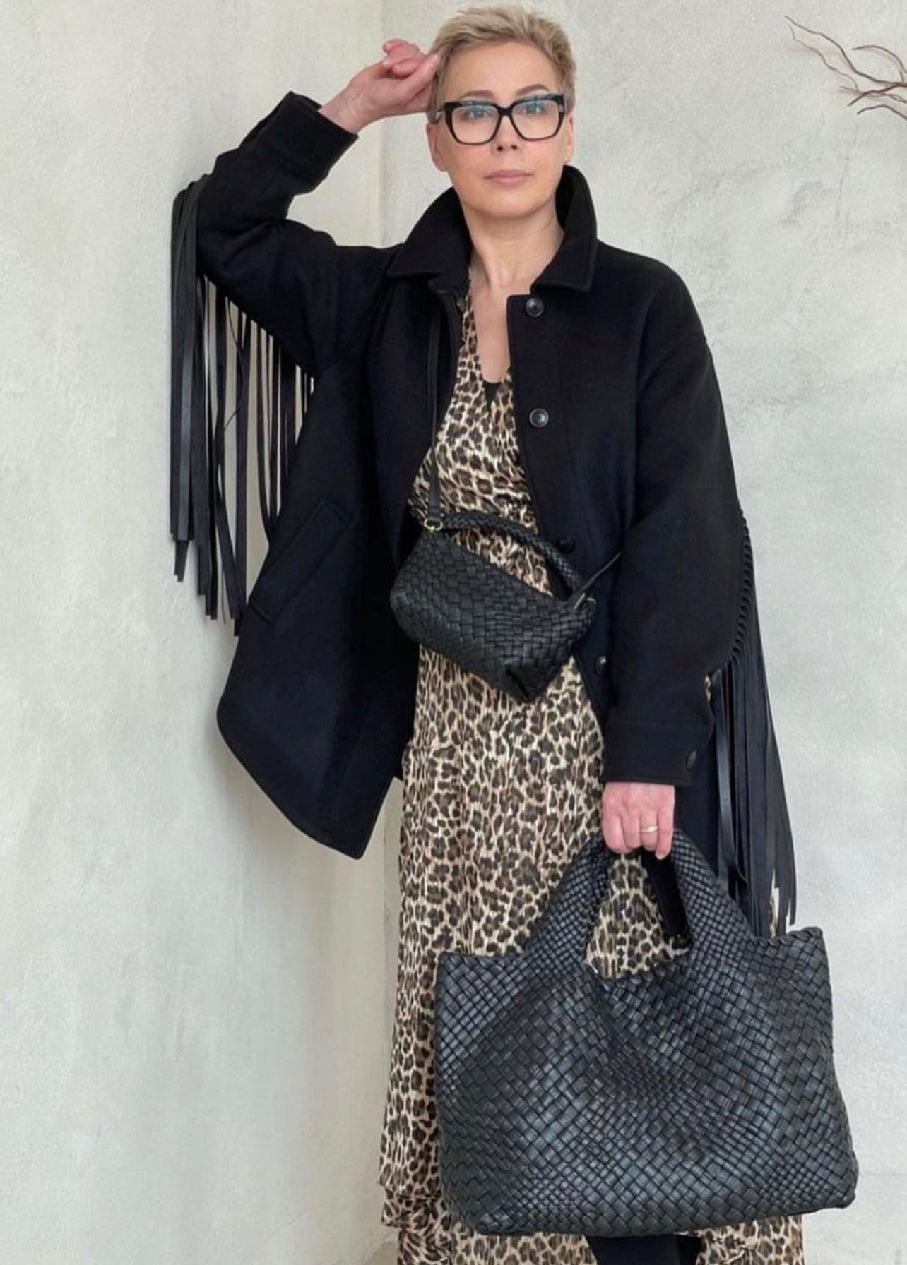 Ghibli 4507 - Calfskin Black Top Handle Bag(color off white) Pre-Order Delivery Time 10 weeks