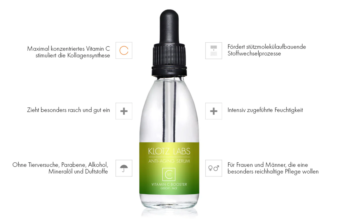 KLOTZ LABS VITAMIN C BOOSTER SERUM 5 x 50ml  get 1 x 50ml (worth 199EUR) for free