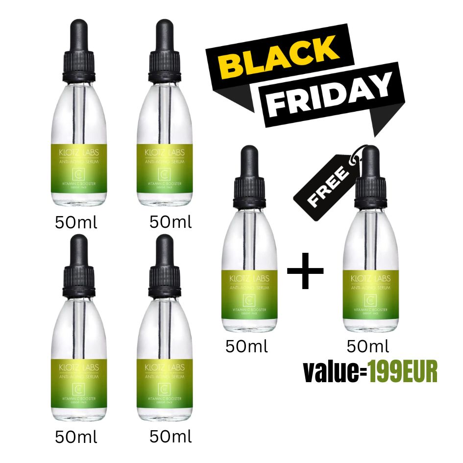 KLOTZ LABS VITAMIN C BOOSTER SERUM 5 x 50ml  get 1 x 50ml (worth 199EUR) for free