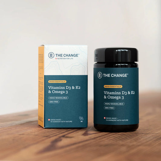 BE THE CHANGE  Vitamins D3 & K2 & Omega 3