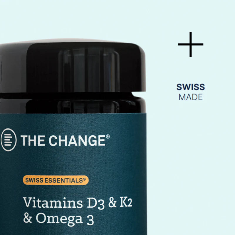 BE THE CHANGE  Vitamins D3 & K2 & Omega 3