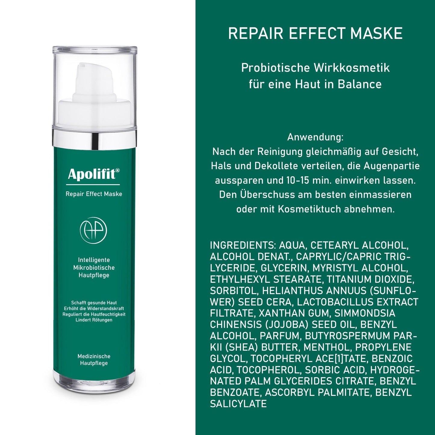 Apolifit mikrobiotische Repair Effect Gesichtsmaske 50ml - Mamaladen GmbH