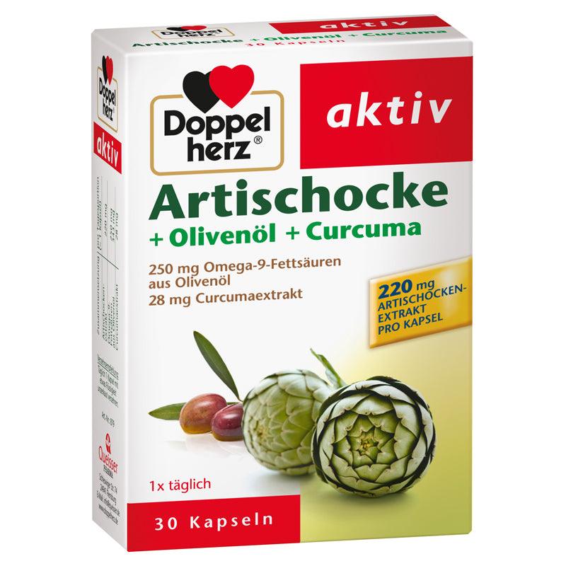 Doppelherz Artischocke + Olivenöl + Curcuma, 30 Kapseln - Mamaladen GmbH