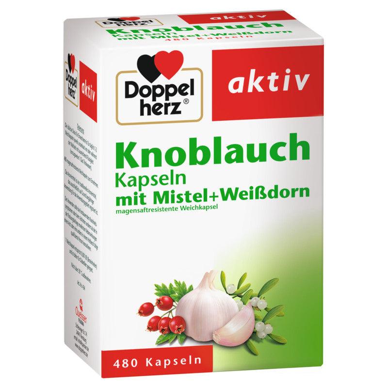 Doppelherz Knoblauch-Kapseln mit Mistel + Weißdorn, 480 Kapseln - Mamaladen GmbH