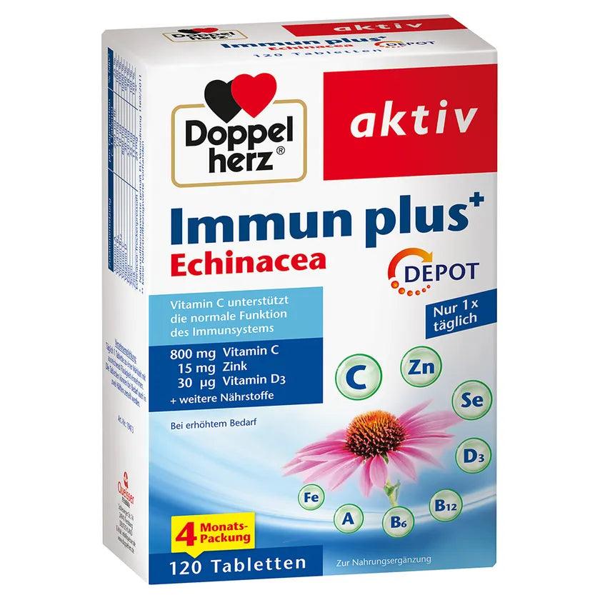 Doppelherz® Immun plus Echinacea 4 Monats-Packung 120Stück - Mamaladen GmbH