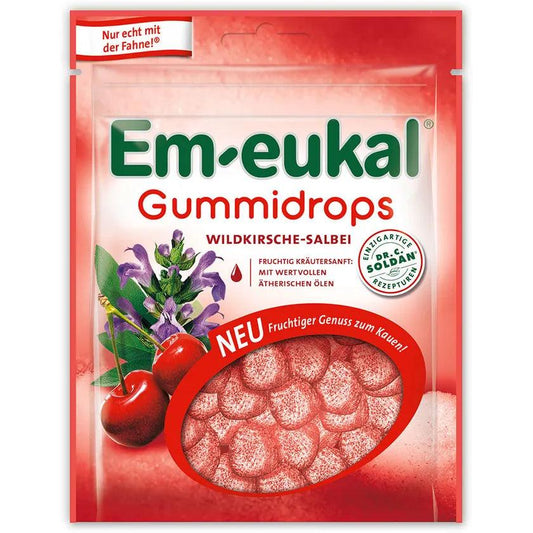 Em-eukal® Gummidrops Wildkirsche Salbei zuckerhaltig - Mamaladen GmbH