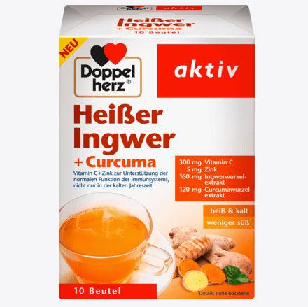 Heißer Ingwer + Kurkuma Heißgetränk (10 Stück), 100 g - Mamaladen GmbH