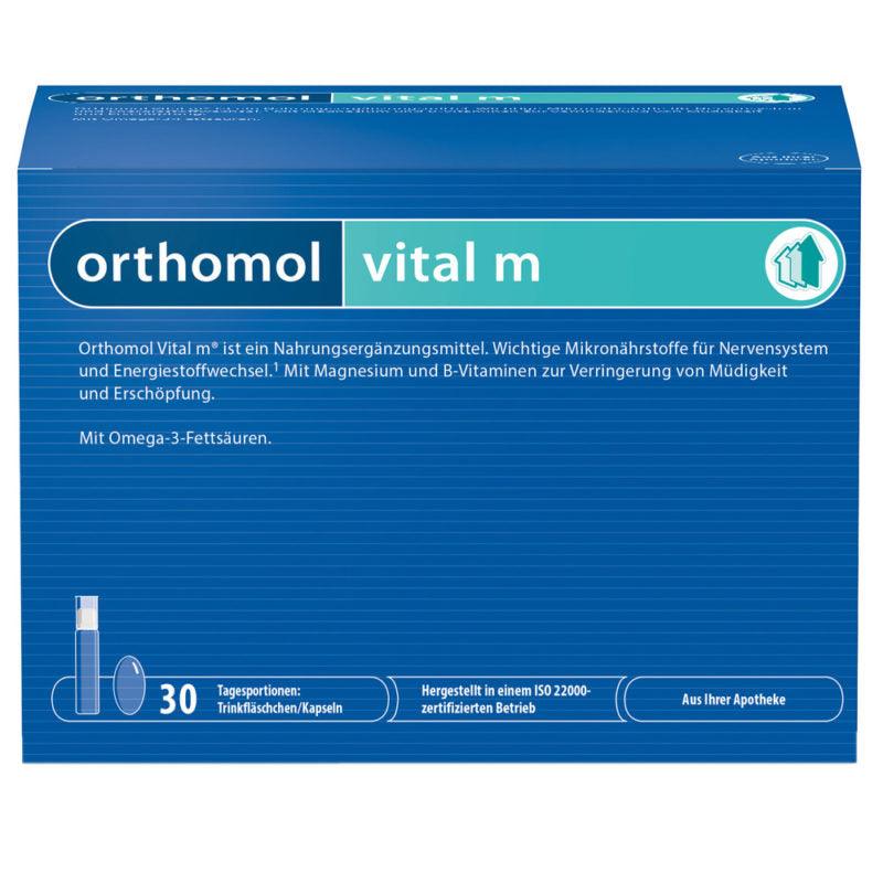ORTHOMOL Vital M Trinkfläschchen, 30 Tagesportionen (Trinkfläschchen+Kapseln) - Mamaladen GmbH