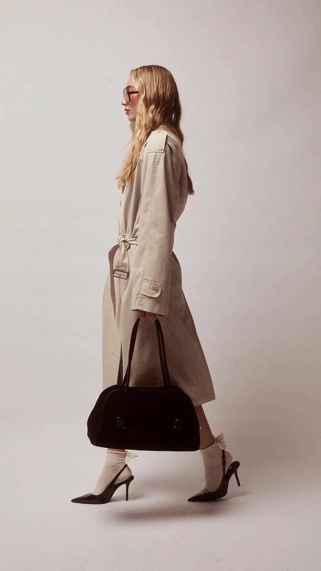 Roberta Gandolfi Alina Suede Bowling Bag MADE IN ITALY