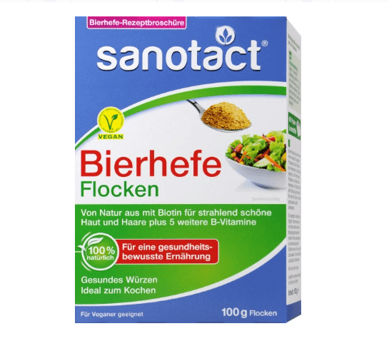 Sanotact Bierhefe Flocken, 100g - Mamaladen GmbH